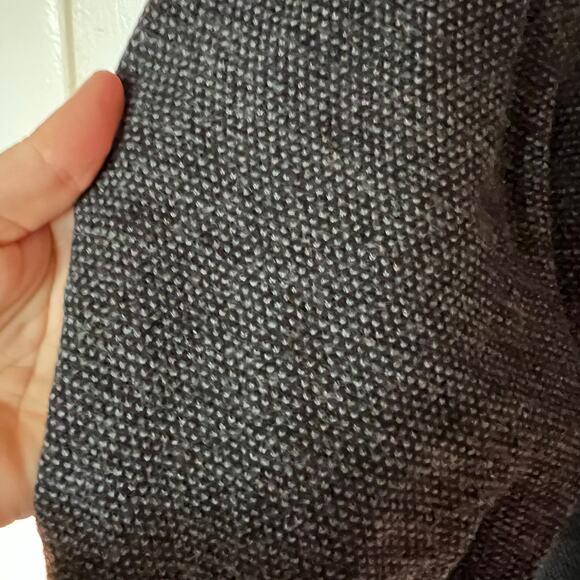 Bobby Jones Black and Grey Quarter Zip Merino Wool Sweater SZ L - Picture 6 of 6